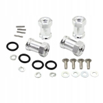 4 tk kuuskant alumiiniumisulamist adapter Traxxas Mini 1:16 Remote Silver