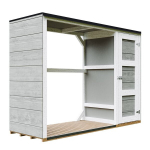 LP Smartside puukuur v&auml;rvikomplektiga 1,09 m&sup2; + 0,53 m&sup2; - 75 x 217 x K159 cm - M981-1 - Tundra Grey