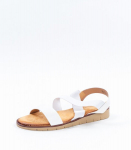 Naiste sandaalid 442073 02, valge/beež