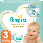 M&auml;hkmed Pampers Premium Care 3 (6-10 kg), 60 tk.