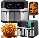 &Otilde;livaba kuum&otilde;hufrit&uuml;&uuml;r HEINRICH'S HFR 8214, 9 l, 2400 W, kahe sahtliga, LCD-ekraan, must