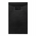 Du&scaron;ialus kivistruktuuriga ristk&uuml;likukujuline Juko must 120x80 cm