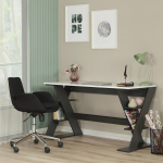 Laud, Lungo - Antratsiit, 140x73x60 cm, Valge