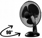 Lauaventilaator Gockowiak Frio, 38 W, 33 cm, 3 kiirust, ostsillatsiooniga, must