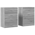 puhvetkapid 2 tk,lisakapp hall Sonoma tamm, 60x39x80 cm, tehispuit CFE134638
