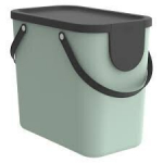 Rotho pr&uuml;gisorteerimiskast Albula, 25 l, roheline