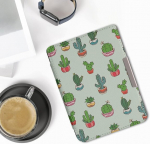 Kwmobile klapp&uuml;mbris, &uuml;hildub tolino shine 3 &uuml;mbrisega - e-lugeri &uuml;mbris - v&auml;ikesed kaktused, heleroheline, tumeroheline