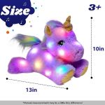 Cuteoy muusikaline pl&uuml;&uuml;sist lilla &uuml;kssarvik, t&auml;idetud m&auml;nguasi, helendav led &ouml;&ouml;lamp, laulab h&auml;llilaule, s&uuml;nnip&auml;eva j&otilde;ulupl&uuml;&uuml;skingitused lastele