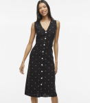 Vila naiste kleit 14105079*01, must/valge