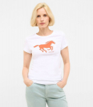 Mustang Naiste T-s&auml;rk 1016508*2045, valge/punane