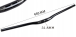 Kalloy Uno juhtraud 660mm alumiinium profiil 25' (wk 31,8mm) must l&auml;ikiv