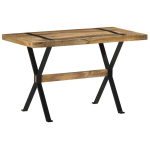 vidaXL s&ouml;&ouml;gilaud, 120 x 60 x 76 cm, t&ouml;&ouml;tlemata mangopuit