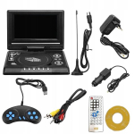 Kaasaskantav Dvd-m&auml;ngija Tv/fm/usb 7,8" 21*16*8cm 800mah komplekt must