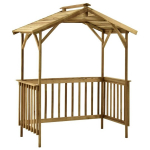 vidaXL grillikuur, 163,5x93x210 cm, immutatud m&auml;nnipuit