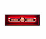 Wiking Led peegel veoauto tagaseinale, voodi kohale Swedish Precision V01-red