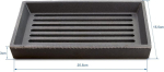 Grillrostprofi Tulekolde rest, tuharest, kaminarest 15,5 x 25,5 cm oranžile