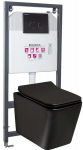 Peidetud WC-poti komplekt Kerra Tinos BLM/Pacific BL koos WC-poti ja nupuga Pacific Black
