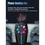 Mobiiltelefoni jahuti m&auml;ngude jaoks, &uuml;liv vaikne mobiiltelefoni ventilaator, jahutusradiaator enamikele nutitelefonidele, kaasaskantav mobiiltelefoni jahuti m&auml;nguvideote, voogesituse vlogi jaoks, tuul kolme k&auml;iguga