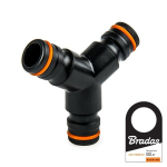 Kolmeharuline vooliku&uuml;hendus Bradas Black Line POWER JET