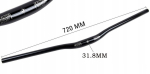 Kalloy Uno lenkstang 720mm alu profil 25' (wk 31.8mm) must matt