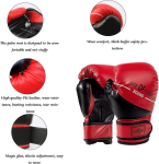 Mirrwin poksi k&auml;epadjad ja 6 oz poksikinnaste komplekt lastele, poksi k&auml;epadjad, poksikindad, laste komplekt 3 poksi refleksipalliga ja poksiside kickpoksi treeninguteks, mma, muay thai, karate