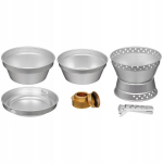 Mfh alumiiniumist matkan&otilde;ude komplekt cook premium koos piiritusp&otilde;letiga