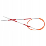 Knitpro alumiiniumist vardad trossiga 40cm - 2,00mm