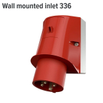 Mennekes 101200039 seinakontakt, Cee, 400 V, 50-60 Hz, 16 A, 4-pooluseline, Ip 44, punane