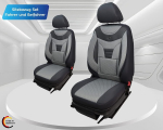 Bremer sitzbez&uuml;ge kohandatud auto istmekatted, mis &uuml;hilduvad toyota yaris crossi juhi ja kaass&otilde;itja istmetega alates 2021. aastast / auto istmekatete kaitsekatete komplekt, 2 tk, hall