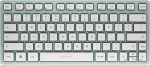 Cherry Kw 7100 Mini Bt Kompaktne mitme seadme klaviatuur 3 Bluetooth kanaliga, Eu paigutus (qwerty), lame disain, sisaldab kandekotti, agaavi roheline