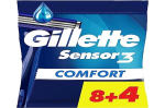 Pardel Gillette Sensor3 Comfort &uuml;hekordselt kasutatavad meeste raseerijad niisutava teibiga - 8+4 tk