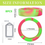 Nayyana 8 t&uuml;kki pagasi rataste katted, silikoonist rataste kaitsekatted enamikule 8 p&ouml;&ouml;rlevatele ratastele, kulumiskindlad, madala m&uuml;ratasemega rataste katted pagasile, kontoritooli roolidele