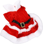 J&otilde;ulukost&uuml;&uuml;m koertele, kutsika kleit, pehmed ja soojad l&uuml;hikeste varrukatega lemmikloomariided, j&otilde;uluriietus koertele ja kassidele (xl)