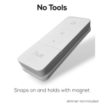 Elegantne n&auml;htamatu kronsteini s&uuml;steem hue dimmer switch v2 3d printimiseks, tugev 3m kinnitus, t&ouml;&ouml;riistavaba kokkupanek, esteetiline disain, lihtne kasutada