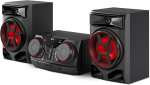 Lg ck43n xboom helis&uuml;steem 300w bluetooth usb aux sisend sync party control ekvalaiser mp3-m&auml;ngija v&otilde;imas heli koju ja peole (must)