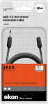 Ekon 3,5 mm aux pikenduskaabel 10 meetrit female pistik painde kaitse stereo s&uuml;learvuti k&otilde;rvaklapid mp3 ipod nutitelefon tahvelarvuti raadio autoraadio