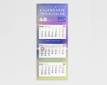 Kolmeosaline kalender 2025 Seinale Logo Kumer pea Mattkile 40 tk