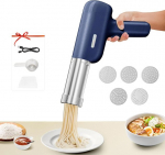 K&auml;eshoitav elektriline pastamasin, kaasaskantav pastamasin 7 lisaseadmega, laetav pastamasin spagettide/fettuccine valmistamiseks