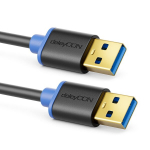 Usb 3.0 A/a kaabel - must/sinine, 1m