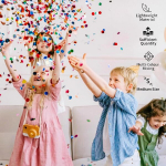 Yfpopone konfeti pulmakomplekt, 6000 t&uuml;kki mitmev&auml;rvilisi &uuml;mmargusi konfetti, 1.5 cm pidustuste ja pidude jaoks