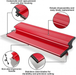 Pinnaspahtel 25 cm/10 tolli, spaatlit&ouml;&ouml;riist, krohvimist&ouml;&ouml;riist 2 x lihvimissvammiga 120 grit, vahetatav roostevabast terasest tera 0,3 mm spaatlit&ouml;&ouml;riist