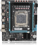 Emaplaat Dpofirs X99 Atx emaplaat, 4 kanaliga Ddr4 m&auml;nguarvuti emaplaat mitmefaasilise toiteallika ja 1000m v&otilde;rgukaardiga, Nvme M.2 Pcie 16x Gen 3.0 Sata3.0 emaplaat lauaarvutile