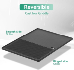 Gusseisen Grillplatte malmplaat Landmann Triton 3 ja 4 p&otilde;letile, Enders Boston 4, Enders Monroe Pro 3, Enders Boston 6 grillile, 43 x 32 cm Plancha Landmann Emaillee Triton 13190 jaoks