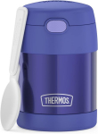 Rmovr Thermos Kids Funtainer toidun&otilde;u 0.30 L, lilla, termiline toidukonteiner lusikaga lastele, 5 tundi soe / 7 tundi k&uuml;lm, t&auml;iesti lekkekindel supi, m&uuml;slite, vaheaja jaoks