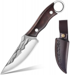 Coone professionaalne koka nuga 4.4 tolline lihunuga roostevabast terasest terav nuga k&ouml;&ouml;ginuga ergonoomilise k&auml;epidemega