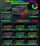 Xbox kontrolleri laadimisjaam 4 x 4800 Mwh taaslaetava akuga, Xbox kontrolleri akulaadimisjaam Xbox akuga, valguse ja led-ekraaniga Xbox One/xbox Series X/s Elite kontrollerile