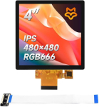Monitor Luckfox 4-tolline Ips-ekraanipaneel &ndash; 480 x 480 resolutsioon, mahtuvuslik puuteekraan, 160&deg; vaatenurk, t&auml;isv&auml;rviline Rgb-ekraan, sobib ainult Luckfox-pico Ultra seeria arendusplaadile