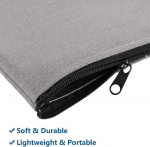 Fweek 20 kangaskoti komplekt lukuga, 12 x 21 cm kangast pliiatsikott joonistamiseks, puuvillasest l&otilde;uendist kotid reisimiseks, isetegemise kodut&ouml;&ouml;deks, meigiks, valged, kohver