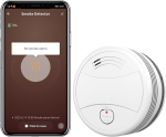 Pgst Wifi suitsuandur, suitsuandur vahetatava patareiga, Tuya rakenduse v&otilde;i Smart Life rakenduse teavitused, v&otilde;rgustatud suitsuandur 85 Db vastavalt Ce & En 14604 standardile, 1 tk