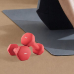 Hantlid, 2 x 3kg, Punane, Hantlid, SONGMICS naiste 2er-Set, 20 x 9 cm, Punane